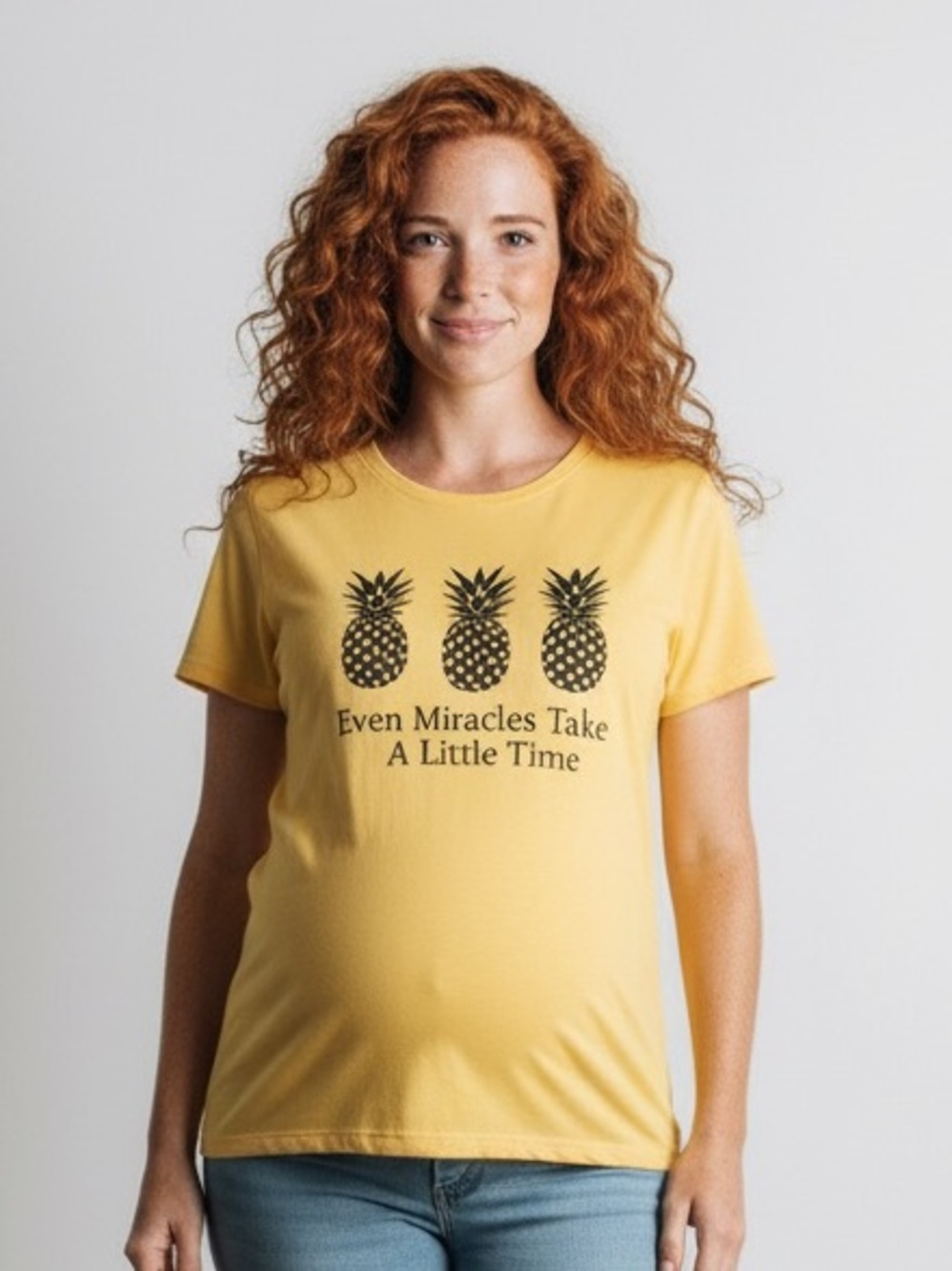 3/$25 Next Level Graphic Even Miracles Take a Little Time Size M